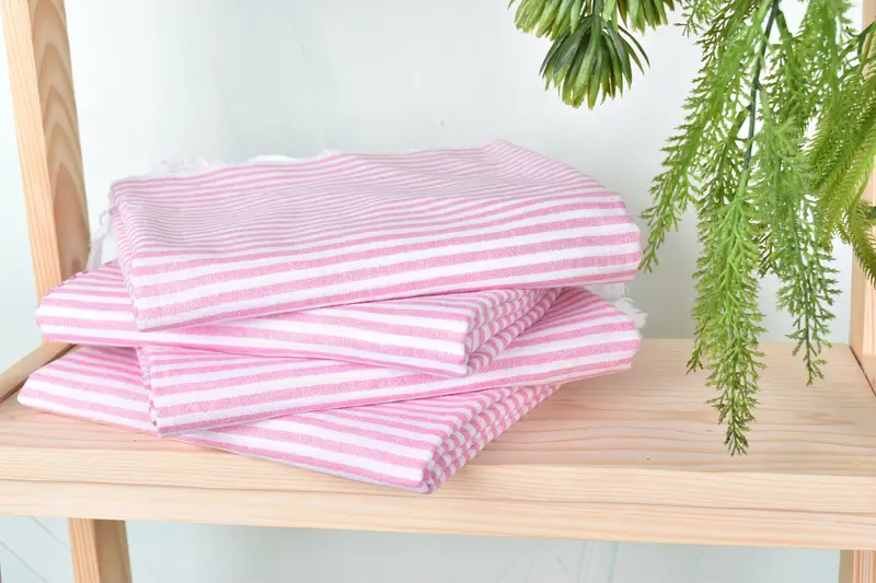 68x36 Cotton Striped Towel, Luxury Turkish peshtemal beach towel, Turkish towel, Monogrammed Beach Towel, Gift For Bride, Monogram Turkish Towel - 7
