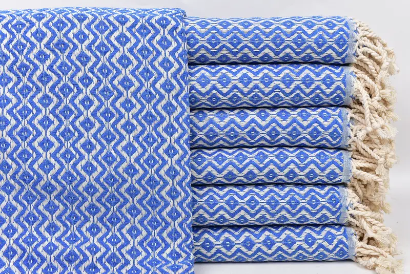 Gym Towel, Beach Size Towel, 70x40 Cotton Diamond Towel, Bath towel, Luxury towel, Wedding Hand Made Gift, Turkish Towel USA, Gift For Best Friend - 1