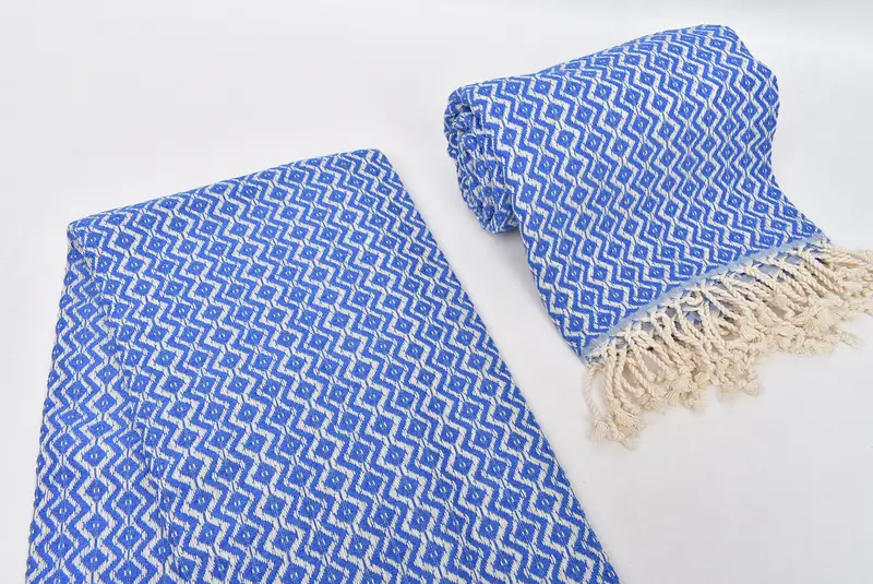 Gym Towel, Beach Size Towel, 70x40 Cotton Diamond Towel, Bath towel, Luxury towel, Wedding Hand Made Gift, Turkish Towel USA, Gift For Best Friend - 7