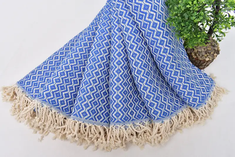 Gym Towel, Beach Size Towel, 70x40 Cotton Diamond Towel, Bath towel, Luxury towel, Wedding Hand Made Gift, Turkish Towel USA, Gift For Best Friend - 4