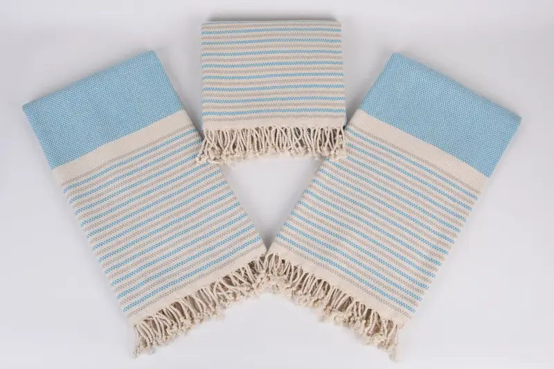 Turkish Towel USA, Bridesmaid Gift Towel, 70x40 Cotton Geometric Towel, Valentines Day Gift, Travel towel, Beach Towel Bulk, Handmade Turkish Towel - 6