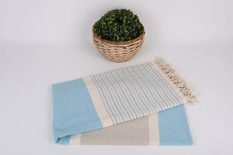Turkish Towel USA, Bridesmaid Gift Towel, 70x40 Cotton Geometric Towel, Valentines Day Gift, Travel towel, Beach Towel Bulk, Handmade Turkish Towel - 4