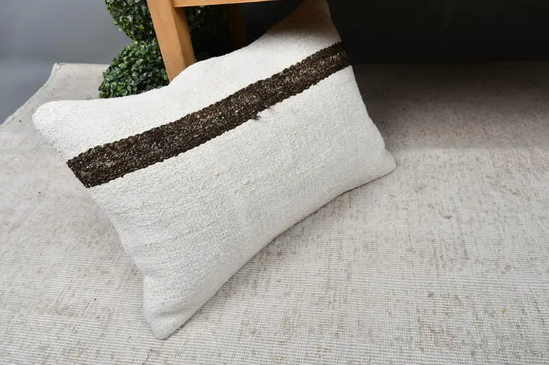 16x24 Beige Pillow Sham, Farmhouse Pillow Cover, Pillow Sham, Interior Designer Pillow, Pillow for Sofa, Gift Pillow, One Of A Kind Cushion - 7