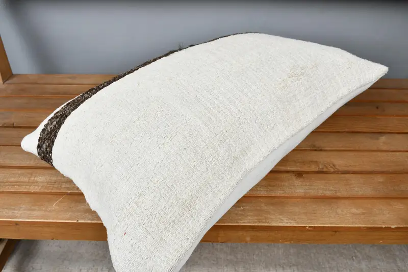 16x24 Beige Pillow Sham, Farmhouse Pillow Cover, Pillow Sham, Interior Designer Pillow, Pillow for Sofa, Gift Pillow, One Of A Kind Cushion - 2