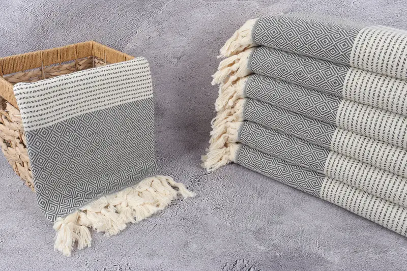 Christmas Gift, Turkish Towel Beach, 70x36 Cotton Diamond Towel, Bachelor Towel, Sand-resistant towel, Bachelorette Party Gift, Peshtemal Towel USA - 3