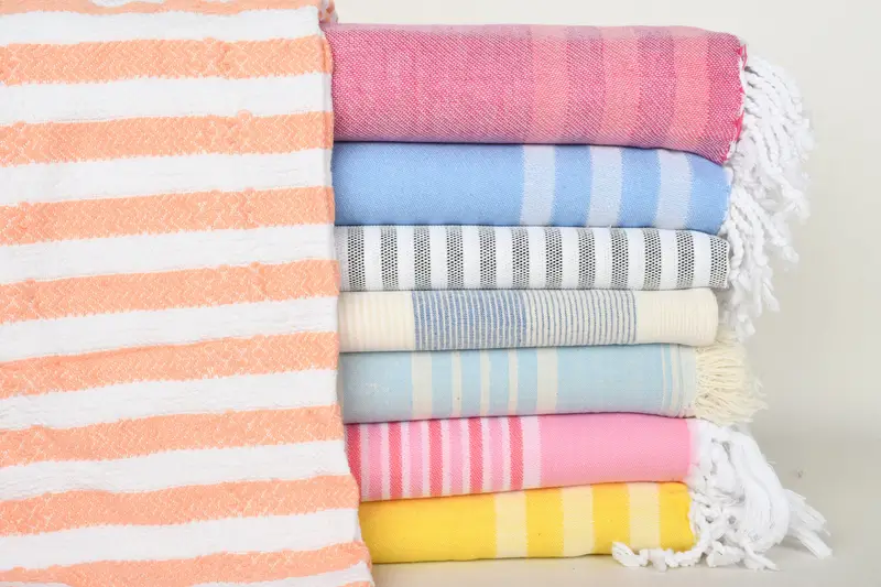 Bachelorette Towel, House Warming Gift, 70x40 Cotton Set of 8 Towel, Quick-dry towel, Peshtemal Towel, Beach Towel Bulk, Custom Name Towel - 1