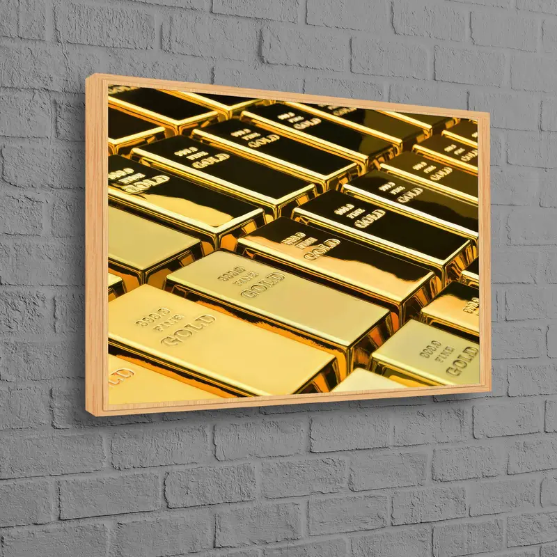 ゴールデン ラグジュアリー オフィス キャンバス: アートで男性の魅力を高めましょう