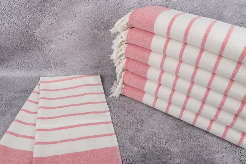 Monogram Hand Towel, Wedding Hand Made Gift, Turkish Tea Towel, 36x18 Cotton Striped Towel, Custom Hand Towel, Gift For Her, Customized Towels - 2