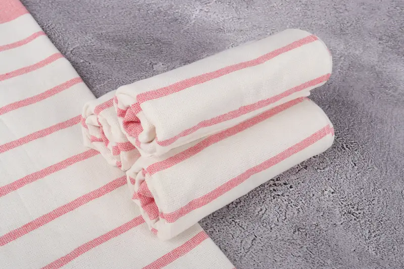 Monogram Hand Towel, Wedding Hand Made Gift, Turkish Tea Towel, 36x18 Cotton Striped Towel, Custom Hand Towel, Gift For Her, Customized Towels - 7