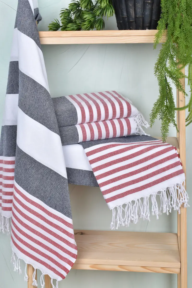 70x40 Cotton Striped Towel, Hammam towel, Arizona Bachelorette Party Favors, Custom Towel, Organic Turkish towel, Family Gift Basket, Grandma Gift - 6