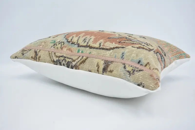 Pillow Cover, Antique Pillows, 16x24 Beige Pillow Case, Kilim Cushion Sham, Kilim Pillow, Outdoor Patio Cushion Cover, Seat Cushion Case - 6