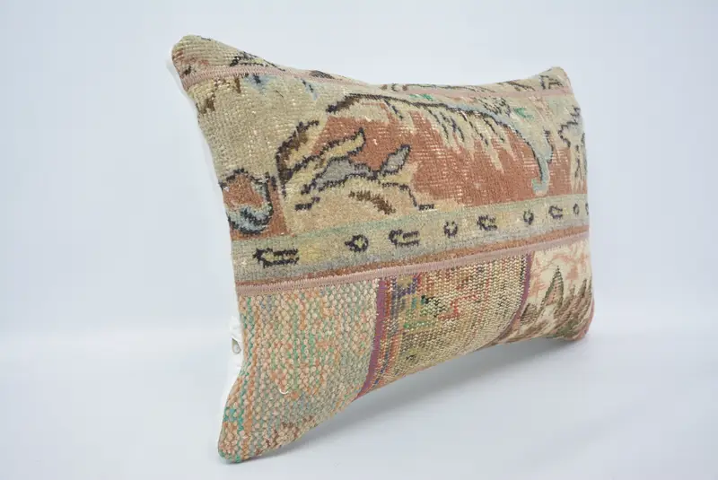 Pillow Cover, Antique Pillows, 16x24 Beige Pillow Case, Kilim Cushion Sham, Kilim Pillow, Outdoor Patio Cushion Cover, Seat Cushion Case - 3