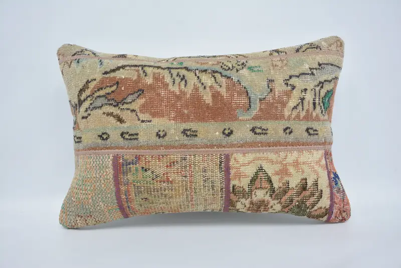 Pillow Cover, Antique Pillows, 16x24 Beige Pillow Case, Kilim Cushion Sham, Kilim Pillow, Outdoor Patio Cushion Cover, Seat Cushion Case - 1