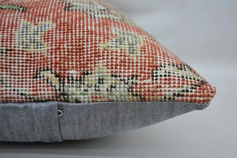 Farmhouse Pillow Case, 16x24 Red Pillow Case, Handmade Kilim Cushion, Throw Kilim Pillow, Kilim Pillow Cover, Cushion, Farmhouse Cushion - 5