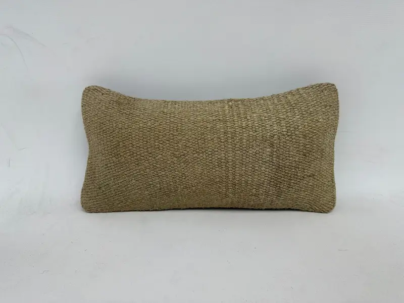 Boho Pillow Sham Cover, Wholesale Pillow Sham, 8x16 Beige Cushion, Pillow Sham, Vintage Kilim Throw Pillow, Ethnic Throw Cushion, Antique Pillows - 1