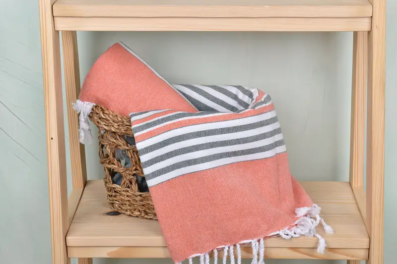 68x40 Cotton Striped Towel, Lightweight towel, Anniversary Gift For Her, Spa Gift Towel, Peshtemal Towel, Custom Name Towel, Absorbent Turkish towel - 4