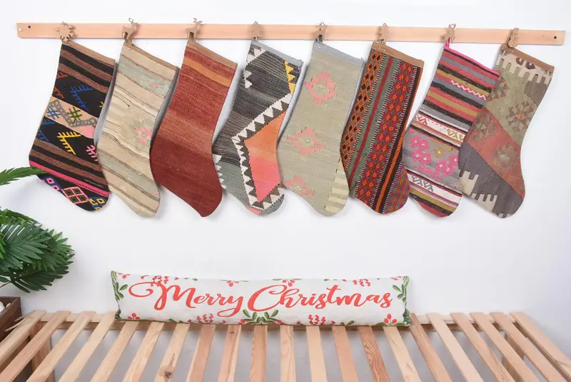 Media del modelo de los ornamentos de la Navidad 8-inch, media única de la chimenea