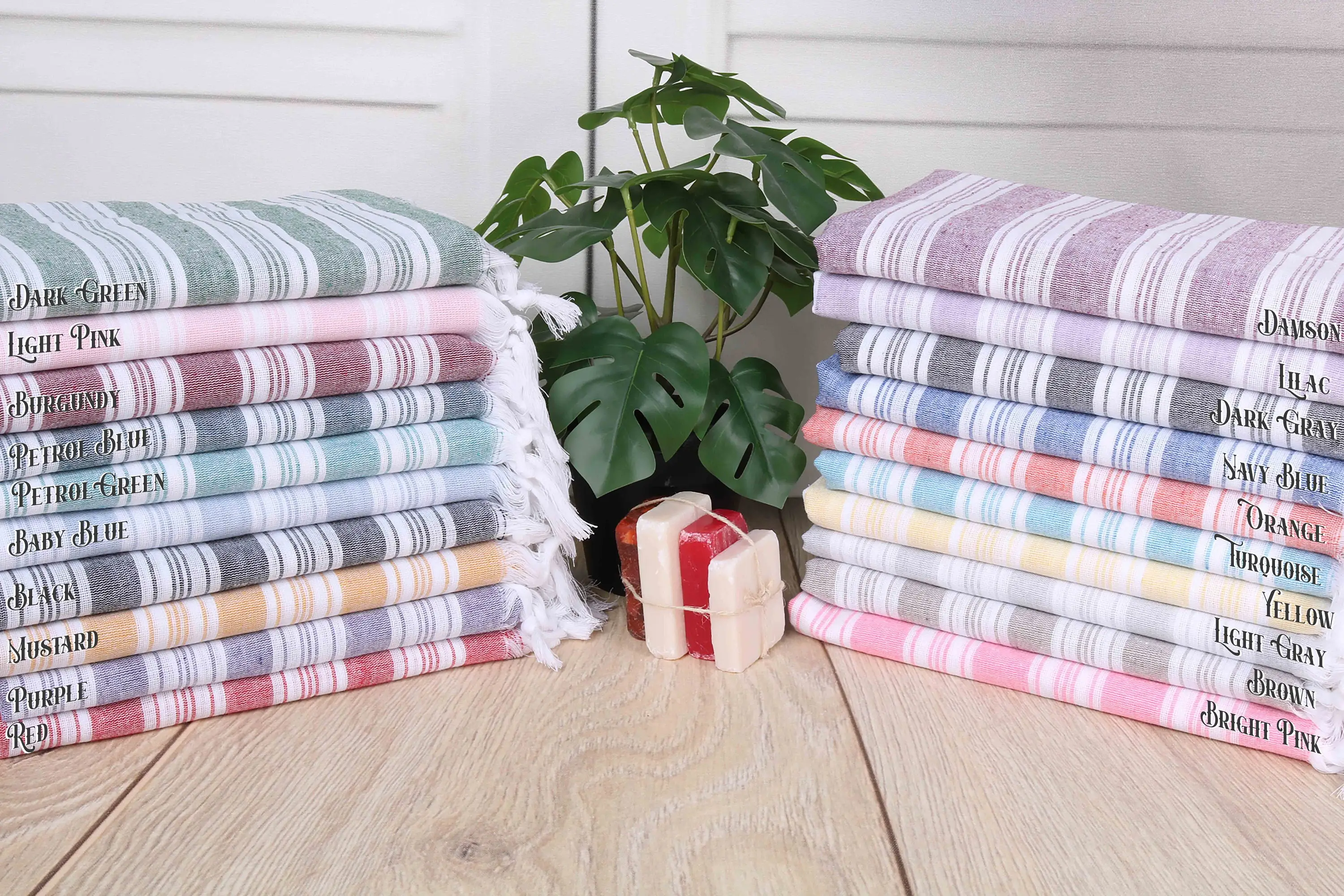 Beach Towel 37x65, Turkish Cotton, Personalized Monogram - 1