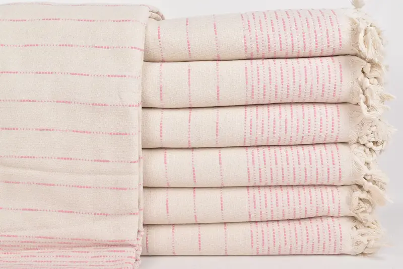 Bachelor Party Favors, Custom Blanket, Throw Blanket, Best Friend Wedding Gift, Turkish Blanket, 98x92 Cotton Striped Design Towel, Organic Throw - 1
