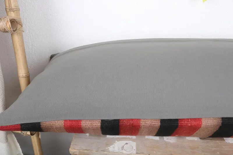 Outdoor Cushion Cover, Turkish Kilim Pillow, Pillow Case, Luxury Pillow Case, 16x48 Red Pillow Cover, Kilim Cushion Sham, Home Decor Pillow - 6