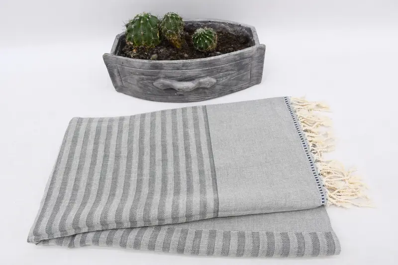 Oversized Beach Towel, 70x40 Cotton Striped Towel, Soft towel, Christmas Favors, Summer Towel, Quick-dry towel, Custom Bath Towel, Peshtemal Towel - 7