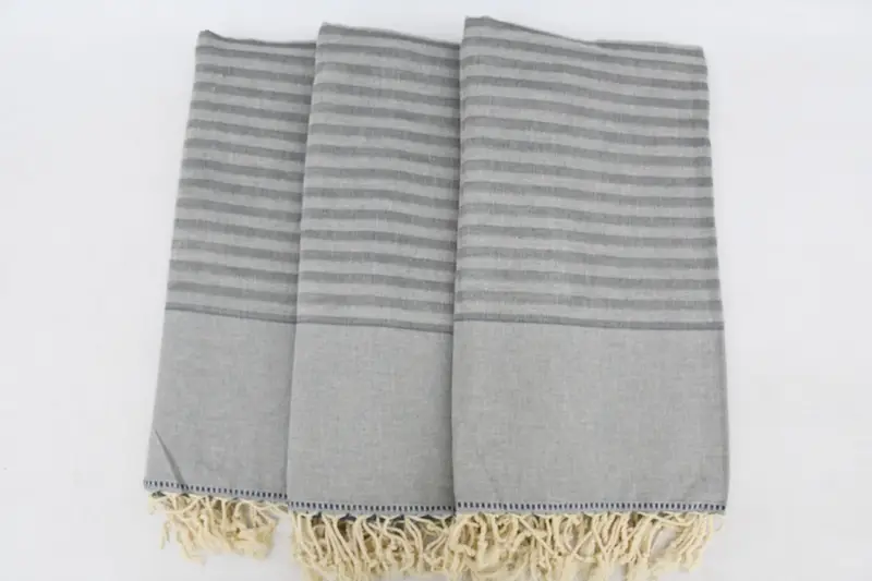 Oversized Beach Towel, 70x40 Cotton Striped Towel, Soft towel, Christmas Favors, Summer Towel, Quick-dry towel, Custom Bath Towel, Peshtemal Towel - 4