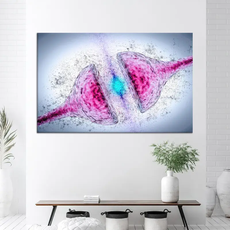 Von der Neurologie inspirierte bedruckte Leinwand: Werten Sie Ihren Raum mit Gehirnkunst auf