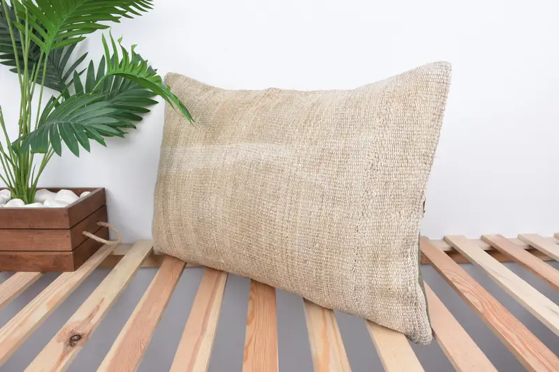 Nautical Throw Pillow Cover, 16x24 Beige Cushion Cover, Kilim Pillow Cover, Pillow Cover, Antique Pillows, Throw Kilim Pillow - 5
