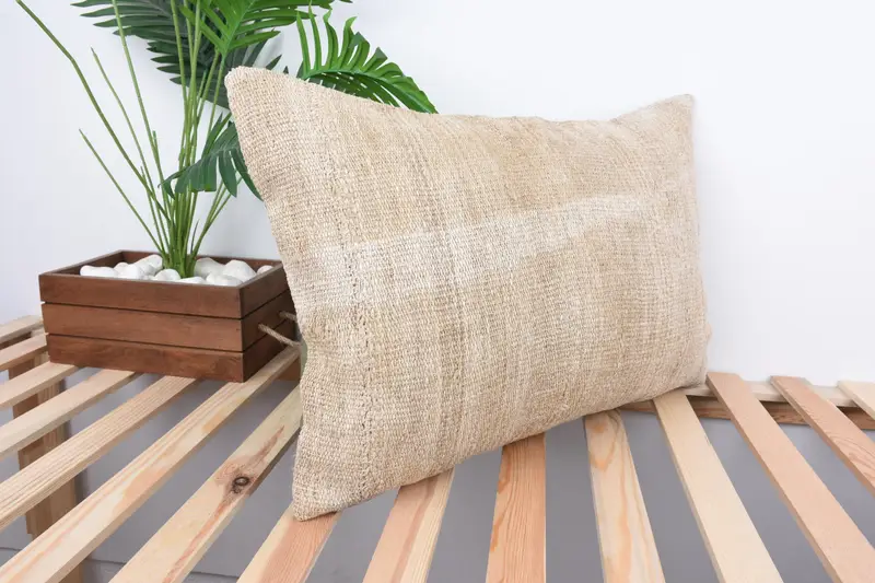 Nautical Throw Pillow Cover, 16x24 Beige Cushion Cover, Kilim Pillow Cover, Pillow Cover, Antique Pillows, Throw Kilim Pillow - 4