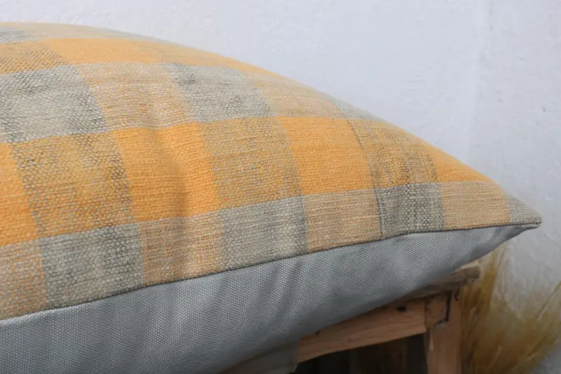 Pillow Case, Wholesale Pillow Case, 20x20 Yellow Pillow Case, Vintage Kilim Throw Pillow, Boho Pillow, Throw Kilim Pillow, Garden Cushion - 6