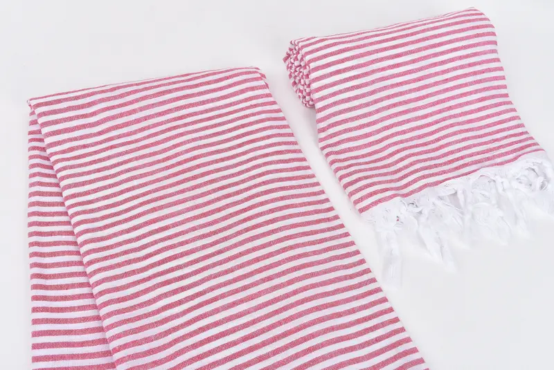 Bridal Shower Favors, Monogram Beach Towel, 68x36 Cotton Striped Towel, Gifts For Him, Bridesmaid Proposal Gift, Handmade Turkish hammam towel - 7
