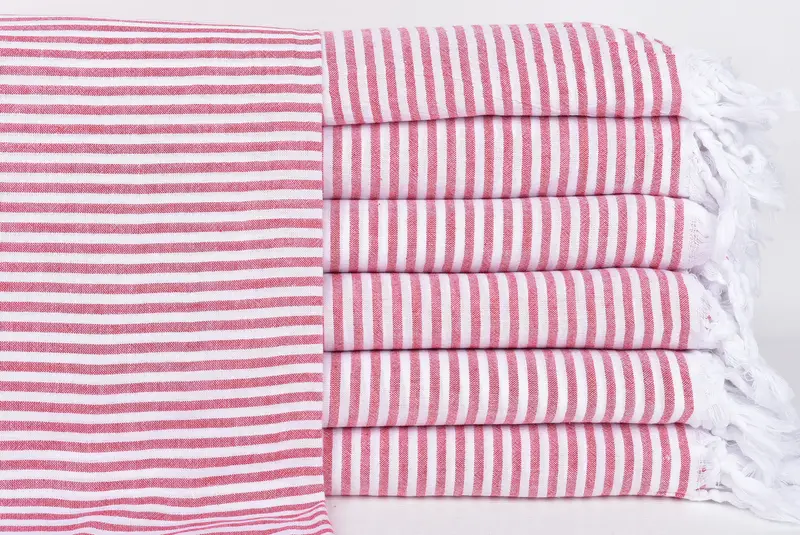 Bridal Shower Favors, Monogram Beach Towel, 68x36 Cotton Striped Towel, Gifts For Him, Bridesmaid Proposal Gift, Handmade Turkish hammam towel - 1