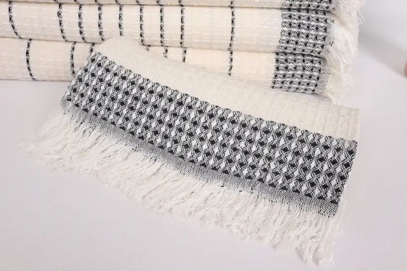 Small Bath Towels, Wedding Shower Gift, Kitchen Towel, Turkish Hand Towel, Bridesmaid Gift, Xmas Gifts, Organic Towel, 40x20 Cotton Waffle Towel - 4
