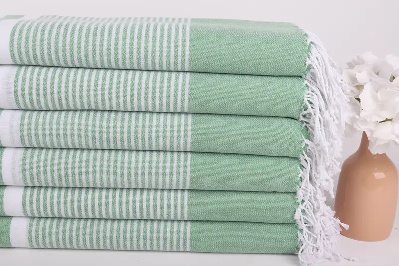 Bachelor Gifts, 70x40 Cotton Striped Towel, Personalized Beach Towel, Best lightweight Turkish towel for travel USA, Embroidered Towel, Gift For Mom - 3