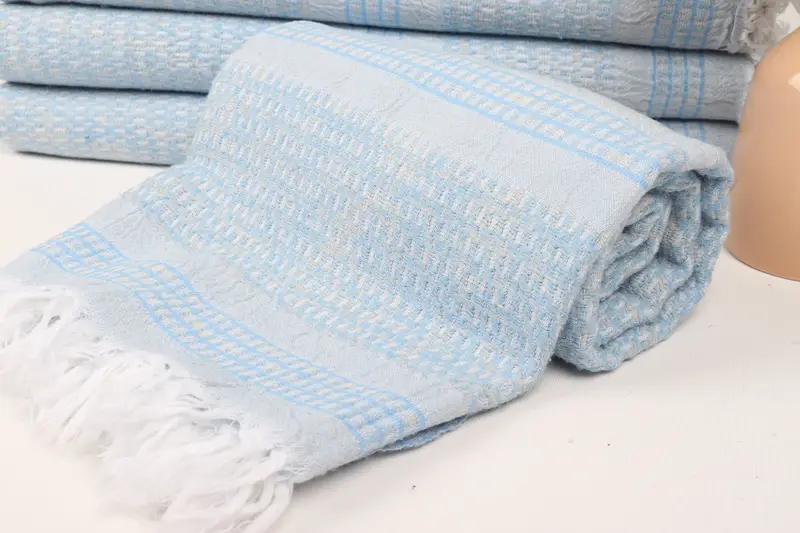 Absorbent towel, Family Gift Basket, Girl Trip Party Favor, 70x36 Linen Striped Towel, Bachelorette Party Gifts, Sand-free towel, Home Decor Towel - 4