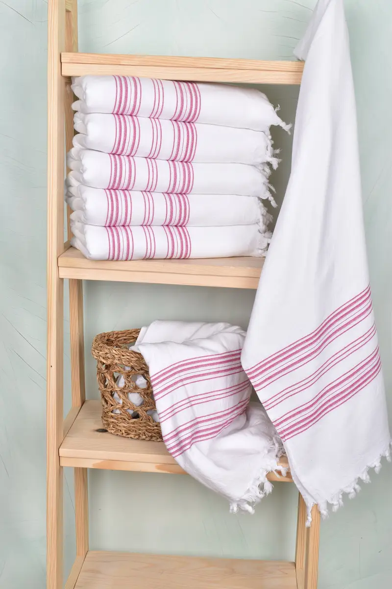 Bridesmaid Gift, Monogrammed Beach Towel, Valentines Day Gift, 70x40 Cotton Striped Terry Towel, Personalized Wedding Gift, Bachelor Towel - 3