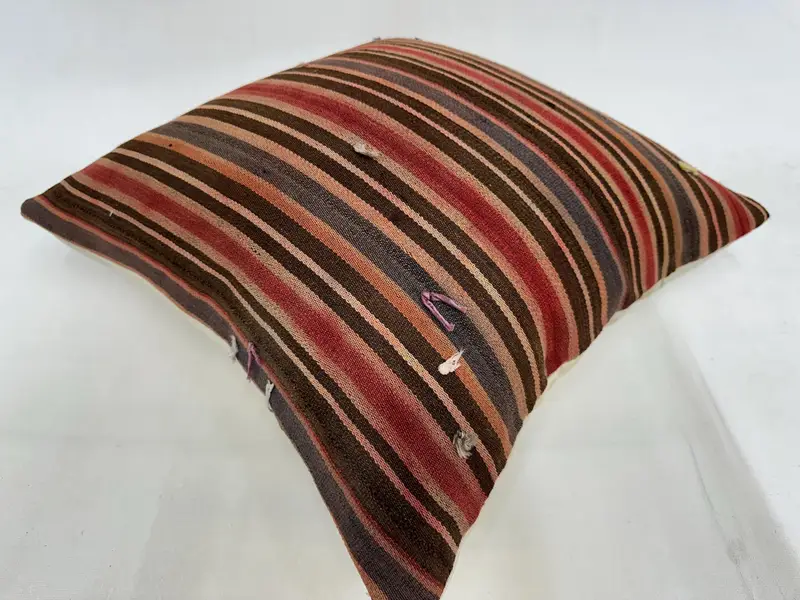 Antique Pillows, Tapestry Cushion Cover, Tapestry Pillow Case, 20x20 Brown Cushion, Pillow Case, Interior Designer Pillow, Turkish Pillow - 6