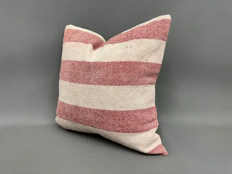 Boho Pillow, Cushion Case, Home Decor Pillow, Morroccon Kilim Cushion Cushion Cover, 20x20 White Pillow Case, Kilim Cushion Sham - 3