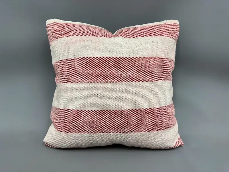 Boho Pillow, Cushion Case, Home Decor Pillow, Morroccon Kilim Cushion Cushion Cover, 20x20 White Pillow Case, Kilim Cushion Sham - 4