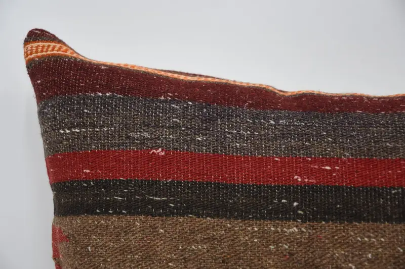 12x24 Brown Pillow Cover, Cushion Cover, Farmhouse Pillow Sham, Gift Pillow, Ethnical Kilim Rug Pillow, Boho Pillow, Outdoor Pillow Sham - 2