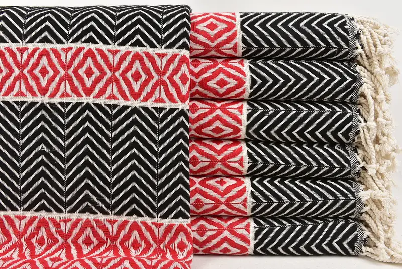 Lightweight Turkish towel, Monogram Turkish Towel, Personalized Turkish Towel, Organic Towel, 70x40 Cotton Chevron Towel, Wedding Gift For Bride - 1