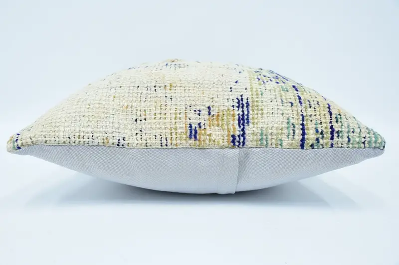 Home Decor Pillow, Interior Designer Pillow, Pillow Case, Crochet Pattern Pillow, Kilim Pillow Cover, 18x18 Yellow Cushion Cover - 5