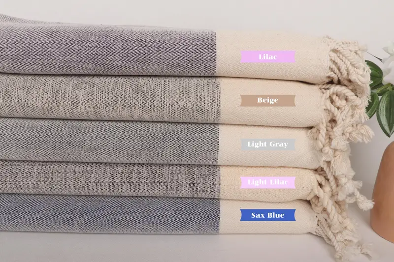 Personalized Gift, Organic Cotton Towel, Girl Trip Party Favor, Turkish bath towel, 64x40 Cotton Flat Towel, Personalize Gift, Embroidered Towel - 2