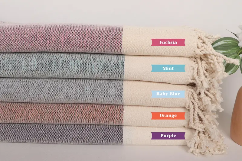 Personalized Gift, Organic Cotton Towel, Girl Trip Party Favor, Turkish bath towel, 64x40 Cotton Flat Towel, Personalize Gift, Embroidered Towel - 1