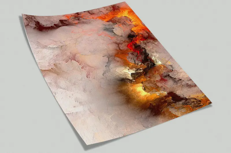 Abstract Cloudy Wall Art, Modern Wallpaper, Abstract Wall Paper, Cloudy Wallpaper, Luxury Mural, - 4