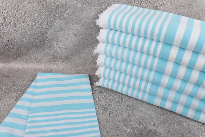 68x40 Cotton Striped Towel, Best Wedding Gift, Sand-resistant towel, Handwoven Turkish Towel, Fouta towel, Bridesmaid Gifts, Peshtemal - 2