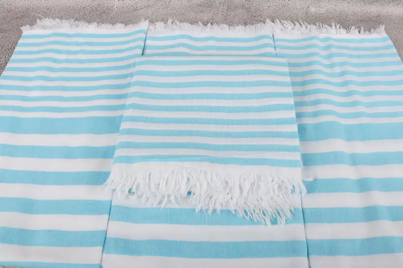 68x40 Cotton Striped Towel, Best Wedding Gift, Sand-resistant towel, Handwoven Turkish Towel, Fouta towel, Bridesmaid Gifts, Peshtemal - 4