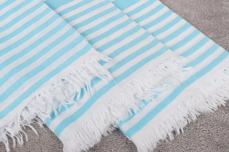 68x40 Cotton Striped Towel, Best Wedding Gift, Sand-resistant towel, Handwoven Turkish Towel, Fouta towel, Bridesmaid Gifts, Peshtemal - 5