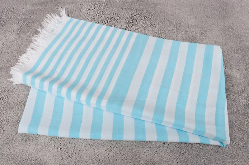 68x40 Cotton Striped Towel, Best Wedding Gift, Sand-resistant towel, Handwoven Turkish Towel, Fouta towel, Bridesmaid Gifts, Peshtemal - 6