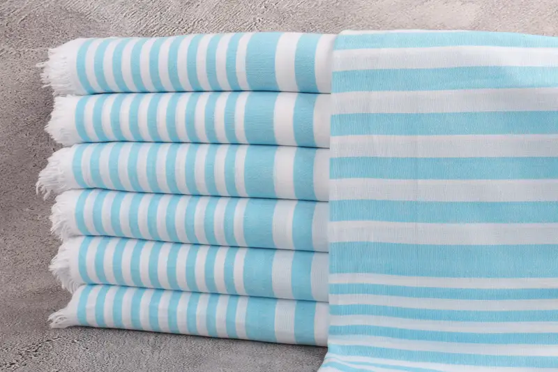 68x40 Cotton Striped Towel, Best Wedding Gift, Sand-resistant towel, Handwoven Turkish Towel, Fouta towel, Bridesmaid Gifts, Peshtemal - 1